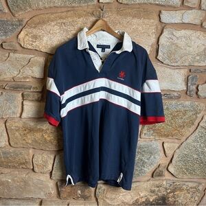 90s Y2K Tommy Hilfiger Striped Polo Shirt Men’s XL